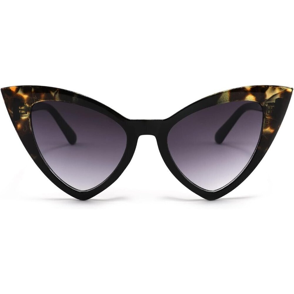 🆕 Women Black Retro Cat Eye Sunglasses Fashion Cateye Sun Glasses